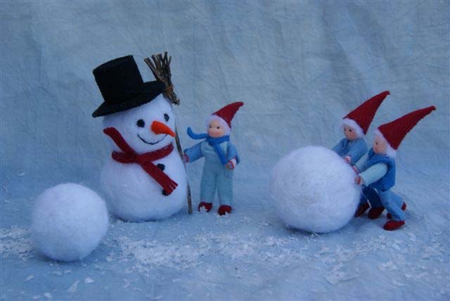 Sneeuwpoppen maken patroonblad - Click Image to Close